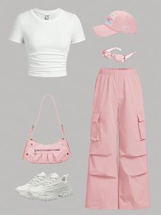 Casual Outfits For Teens, Beige Outfit, Cute Dress Outfits, Casual Preppy Outfits, Shein Outfits, Outfit Inspo Casual, Trendy Outfits For Teens, Cute Preppy Outfits, Easy Trendy Outfits