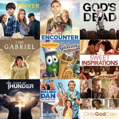 there are many different movies on this page, including one with an angel in the middle