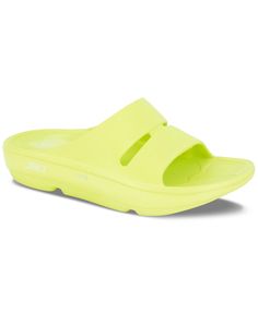 in stock Yellow Open Toe Sandals With Arch Support, Green Flip Flops With Arch Support For Summer, Casual Yellow Sandals With Arch Support, Green Slides With Arch Support For Summer, Green Open Toe Slides With Arch Support, Yellow Sandals With Arch Support For Spring, Soft Sandals, Foot Pain Relief, Shoes Too Big