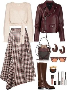 Look Boho Chic, Mode Kimono, Modest Fashion Outfits, Midi Skirts, Looks Chic, Outfit Shoplook, Autumn Outfit, Winter Fashion Outfits, Modest Outfits