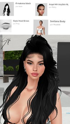 Imvu Heads And Skins, Imvu Head Ideas, Imvu Face Ideas, Imvu Female