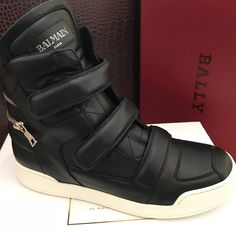 This Is A Brand New In Original Box With Dust Bag Authentic Balmain "Baskets Scratch Homme" Men's Sneakers - Size 43 (Approximately Between 10-10.5). These Sneakers Are 100% Authentic Guaranteed. Brand: Balmain Style: Baskets Scratch Homme Color: Black With White Soles Size: Men 43 (Approximately Between 10-10.5 Us) - Please Know Your Size Before Purchase Condition: Brand New In Original Box With Dust Bag Designer Leather Custom Sneakers, Designer Calf Leather High-top Sneakers For Streetwear, Designer Leather High-top Sneakers For Streetwear, Luxury Sneakers With Leather Lining And Round Toe, Designer Leather Sneakers With Round Toe, Designer High-top Calf Leather Sneakers, Designer Leather Sneakers For Streetwear, Luxury Leather High-top Sneakers With Rubber Sole, Designer Black Calf Leather High-top Sneakers