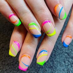 110 Cute Summer Nails Ideas for a Stunning Seasonal Look in 2024 Unique Square Nails, Hot Summer Nails 2023, Leg Nails, Nail Unique, Summer Nails Neon, Teenage Summer, Bright Summer Nails Designs, Nail Summer, Bright Nail Designs