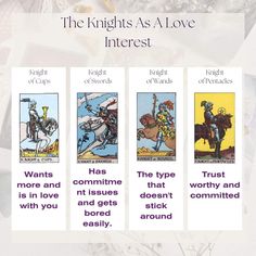 the knights as love interest cards