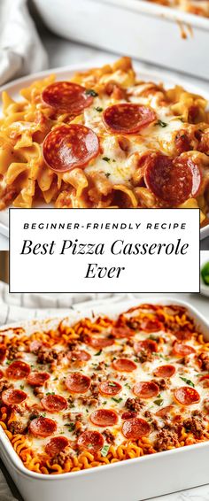 Image for Best Pizza Casserole Ever Best Pizza Casserole, Pepperoni Pizza Mac And Cheese, Pepperoni Hotdish, Mac And Cheese Pizza Casserole, Macaroni Pizza Casserole, Easy Pizza Casserole, Baked Pizza Casserole, Pepperoni Casserole Recipes, Pizza Casserole With Egg Noodles