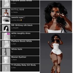 Imvu Faces Names, Cute Imvu Names, Imvu Body Scales Ideas, Imvu Body Ideas, Imvu Names Ideas, Imvu Heads Names, Imvu Bio Ideas, Imvu Body Scales