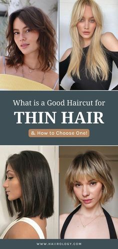 Medium Haircut For Thinner Hair, Haircuts To Make Thinning Hair Look Thicker, Haircuts Fine Hair Medium, Haircut For Small Head, Fuller Haircut, Haircuts For Balding Women Thinning Hair, Haircut To Add Volume Fine Hair, Haircuts That Give Volume, Best Haircuts For Thinning Hair