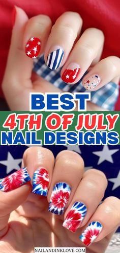 best 4th of July nail designs, acrylic 4th of July nails, 4th of July nails fireworks, patriotic July 4th nails, summer nails 2024 Short 4th Of July Nails, Nail Designs Dip Powder, Nail Designs Dip, Nails Fireworks, July 4th Nails, 4th Of July Nail Designs, July Nail Designs, Pastel Blue Nails, 4th Nails