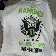 Unisex! I Just Got It In The Mail And It’s Not As Baggy As I Would Like On Me. It Is An Extra Large And Would Fit A Male Like A Large And A Smaller Female As An Xl. Perfect Condition, Just Took It Out Of The Bag An Hour Ago Randy Moss T Shirt, Ramones T Shirt, Ramones, Mens Green, Got It, Extra Large, Tee Shirts, Man Shop, Mens Shirts