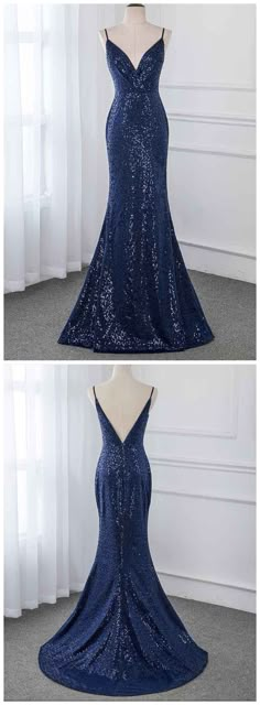 Dark Blue Dress Long Elegant, Blue Spaghetti Strap Evening Dress For Homecoming, Blue Sleeveless Backless Evening Dress, Blue Sleeveless Gown For Banquet, Blue Sleeveless Backless Dress For Evening, Sleeveless Blue Backless Dress For Evening, Blue Sleeveless Backless Prom Dress, Blue Sleeveless Backless Party Dress, Blue Spaghetti Strap Prom Evening Dress