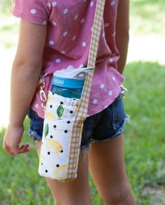 Coral Water Bottle Holder Digital Sewing Pattern Bag Pattern - Etsy Sewing Pattern Bag, Water Bottle Carrier, Water Bottle Bag, Sewing Pattern Shop, Pattern Bag, Water Bottle Holder, Bottle Carrier, Water Bottle Holders, Kids Water Bottle