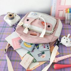 Study Things, Kawaii Car, Kawaii Style, The New Normal, Cambridge Satchel Company, Kawaii Fashion, Camera Bag, Little One, Pink And Green