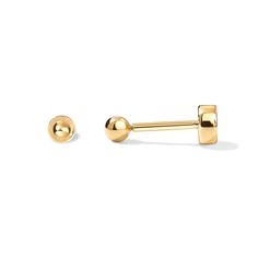 PRICES MAY VARY. These 3x3mm Mini Ball Flat Back Earrings are Plated in 14K Yellow Gold and are perfect to wear all day and all night! Please refer to instructional video for guidance. These small stud earrings are Crafted with a S925 post that screws into our flat back disc. ✦ 60-DAY GUARANTEE ✦ Your happiness is our number one priority. To ensure your complete satisfaction, we offer a hassle-free 60-Day money-back guarantee. To get in touch, email or chat with us - a member of our team will be happy to help you. ✦ SUSTAINABILITY ✦ PAVOI is dedicated to sustainability throughout our entire product cycle. Our jewelry is made from 100% recycled materials and we package in 99% recycled materials. We work to reduce our carbon emissions and offset plastic consumption by removing 275,000 bottle Solitaire Bracelet, Earring Stack, Helix Piercing Jewelry, Small Stud Earrings, Ball Stud Earrings, Flat Back Earrings, Studded Flats, Small Earrings Studs, Helix Piercing