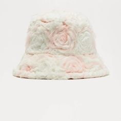 Beautiful Bucket Hat Floral Design. Questions And Offers Welcomed. Trendy White Brimmed Bucket Hat, Trendy White Bucket Hat For Spring, Trendy White Bucket Hat With Flat Brim, Trendy White Flat Brim Bucket Hat, Cute White Bucket Hat For Spring, Cute White Bucket Hat With Short Brim, Cute White Bucket Hat With Curved Brim, Cute White Short Brim Bucket Hat, Chic White Mini Hats For Beach