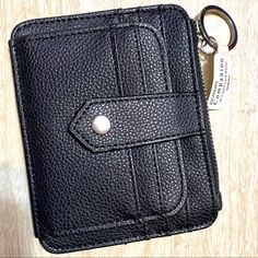 Travel Safe With This Anti Scan Wallet. New In Many Colors Versatile Black Coin Purse With Rfid Blocking, Black Coin Purse With Rfid Blocking, Casual Black Card Holder With Interior Slots, Casual Black Card Holder, Black Coin Purse With Card Slots For Everyday Use, Black Card Holder With Interior Key Chain For Travel, Casual Black Coin Purse With Card Slots, Casual Black Card Holder For Daily Use, Black Card Holder With Key Chain For Everyday Use