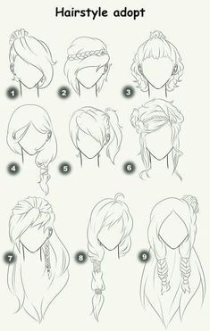 how to draw hairstyles step by step