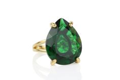 A fascinating and lush piece from our collection of gemstone rings - this teardrop ring features a green Emerald stone in prongs fashioned in a 14k gold-filled setting. Wear this pear-shaped ring to add a luxurious and chic luster to your look. ☛ 𝒜𝐵𝒞 - Add Engraving - https://etsy.me/2ZSRjhu ☛ Ring size - Select the size you would like from the drop down menu ♥ Gemstone Type - Emerald (Lab Created) ♥ Gemstone Size - 16x20mm ♥ Gemstone Cut - Faceted Pear ♥ Metal Type (Main Photo) - 14k Gold Fi Teardrop Green Emerald Rings, Teardrop Emerald Green Rings, Green Emerald Teardrop Rings, Green Teardrop Emerald Rings, Formal Green Teardrop Ring, Green Teardrop Ring For May Birthstone, Teardrop Green May Birthstone Ring, Green Teardrop May Birthstone Ring, Formal Green Pear-shaped Rings