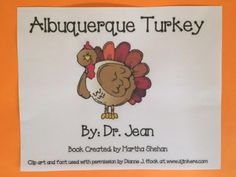 a sign with an image of a turkey on it's front and the words, abuquerque turkey by dr jean