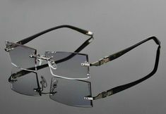 Classy Glasses For Men, Diamond Glasses, Frameless Glasses, Wild Fashion