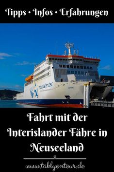 a cruise ship docked in the water with text overlay that reads tips - infos - etfahrungen