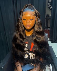 Laces Hairstyle, Hairstyles Quick Weave, Bundles Hairstyles, First Day Of School Hairstyles, Low Ponytail Hairstyles, Hairstyles Quick, Barbie Hairstyle, Wig Ideas