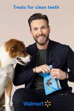 Chris Evans, Jinx, Dog, Treats, Treat, Dental, Teeth, Puppy, Natural, Breath, Plaque, Dental Treats, Mother Of The Bride Hair, Chicken Flavors, Medium Dogs, Super Smash Bros, Teeth Cleaning