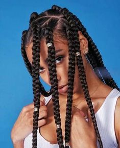 40 Brilliant Tribal Braiding Inspirations Poetic Justice Braids, Big Box Braids, Blonde Box Braids, Jumbo Box Braids, Goddess Braids Hairstyles, Long Box Braids, Box Braids Hairstyles For Black Women, Box Braids Styling, Scene Hair