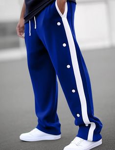 Homme Joggings Pantalon de survêtement à jambe large Pantalon Jogger Pantalon Pantalon de survêtement à jambe droite Cordon Taille elastique Bouton latéral Plein Confort Respirable Extérieur du de 2024 ? $17.99 Sweatpants Wide Leg, Going Out Fashion, Straight Leg Sweatpants, Pant Design, Wide Leg Sweatpants, Track Pant, Pants Design, Casual Black, Men's Sweatpants