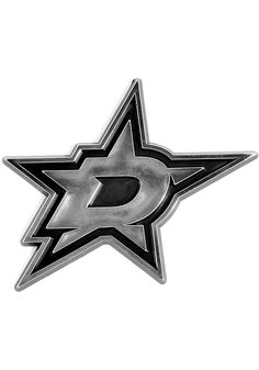 a black and white star with the letter d on it