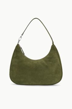 The perfect fall bag is here. The Sylvie Shoulder Bag from Staud in Avocado is perfect for the days when you need a little extra storage but don't want to carry around a workbag. Fall Bags, Work Bags, Extra Storage, Carry On, Avocado, Shoulder Bag, Handbags, Green