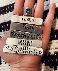 Add one of these cute, punchy, western rings to your jewelry stock😍 Sizes are 4-7 or 8+, give or take a little. Rings can be adjusted carefully! Western Rings, Stamped Rings, Western Boho, Electronic Items, Perfect Ring, Take A, How To Find Out, Rings For Men, Jewelry Rings