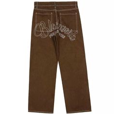 Stars Embroidered Brown Jeans – COLDLINE CLOTHING Spring Embroidered Jeans For Streetwear, Spring Cotton Jeans With Letter Print, Brown Jeans For Streetwear, Embroidered Cotton Jeans For Streetwear, Retro Cotton Jeans For Winter, Brown Cotton Jeans For Streetwear, Retro Brown Cotton Jeans, Graphic Print Cotton Jeans For Fall, Embroidered Retro Cotton Jeans