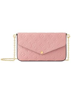 Gender: Women Brand: LOUIS VUITTON Product Name: Pochette Felicie Monogram Shoulder Bag Rose Bags Alora Code: 81279865 Color: pink Origin: France Designer Style ID M82608 Pochette Felicie, Sorority Jewelry, Louis Vuitton Pink, Luxury Purses, Louis Vuitton Pochette, Pink Purse, Louis Vuitton Official, Timeless Handbag, Vuitton Bag