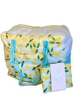 This light weight and airy bag is great for a quick grab-and-go scenario. You can fold it up to store away, then grab it when needed. It is great for the beach, grocery store, or any other errands and activities! Lemon Sorbet, Grocery Store, The Beach, Lemon