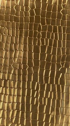 a close up view of an alligator skin pattern on a piece of gold colored material