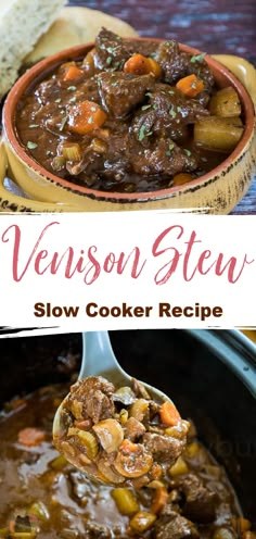 this slow cooker stew is delicious and easy to make it's very hearty