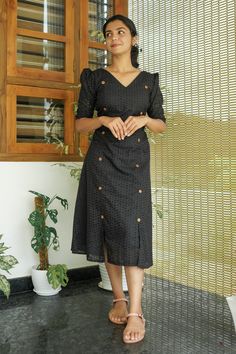 Shell Black – KULINA Dress Designs For Stitching, Simple Kurti, Simple Kurta Designs, Simple Kurti Designs, Long Kurti