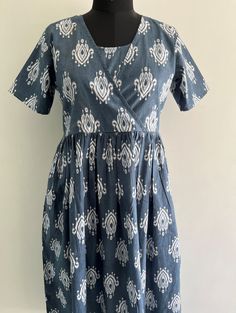 Hand Block Print Cotton Dress Printed Casual Wear Gown Regular Wear Dress Summer Wear Gown Gift For Her. Hand Block Print Cotton Dress. Fabric that Keeps you Cool. 100% Cotton Fabric. Size--XS, S, M, L, XL, 2XL, 3XL, 4XL, 5XL, 6XL. Length - 48 Inches. Hand block Print Fabric.  Customisation Can be Done.  Wash Care :  Do Not Soak or Tumble Dry. Cold Water Wash Using Mild Detergent. Dry in Shade. Use Warm Iron. All Items are Nicely Packaged. We Accept all Type of Custom Orders. For Custom Orders, Fitted Cotton Spring Gown, Fitted Cotton Gown For Spring, Sleeveless Cotton Maternity Dress, Fitted Maternity Maxi Dress, Fitted Maxi Dress For Maternity, Fitted Maternity Dress, Knee-length, Maternity Knee-length Fitted Dress, Cotton Sleeveless Maternity Dresses, Cotton Maxi Maternity Dress