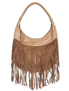 Scully Western Shoulder Handbag made from soft natural leather. The rich leather and classic design make this one of the best soft women's purse anywhere. You have to feel the nice soft leather on this bag. I really enjoy the way this bag opens up so I can see everything at once.  The top has a zippered closure.  I like the fringe along the bottom. Inside you get a zippered pocket and two gusseted pockets. Scully Leather is one of our favorite brands. Look at all the detail on this handbag. This Fall Leather Hobo Bag, Fall Soft Leather Hobo Bag, Leather Hobo Bag For Fall, Soft Leather Hobo Satchel, Everything At Once, Western Purses, How To Make Handbags, Leather Hobo Bag, Soft Natural