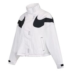 Collar Jacket, White Jacket, Nike Jacket, Motorcycle Jacket, Stand Up, The 100, Athletic Jacket, Nike, Collar