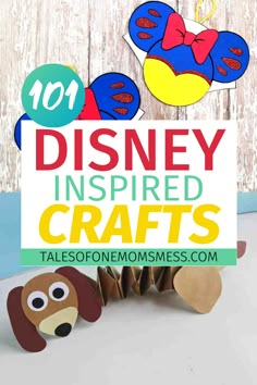 disney inspired crafts with the title 101 disney inspired crafts