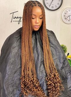 Knotless braids tend to be a game-changer for those seeking a stylish protective style. See this collection of versatile knotless braids hairstyles for ultimate style inspiration.#Knotless_Braids_Hairstyles_With_Color #Latest_Hair_Braids #Latest_Braided_Hairstyles #Long_Braided_Hairstyles Knotless Braids Hairstyles With Color, Long Braided Hairstyles, Latest Hair Braids, Braid Trends, Knotless Box Braids