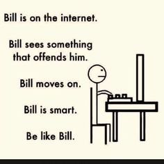 a black and white poster with the words bill is on the internet