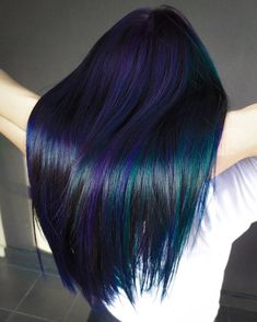 Raven Hair Color, Raven Hair, Creative Hair Color, Teal Hair, Attitude Clothing, Pretty Hair Color, Alternative Hair, Hair Makeover