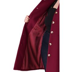 The Women's Plus Size Long Coat is a fashionable and functional winter outerwear option combining steampunk-inspired style and cozy warmth. The coat is exceptionally soft and comfortable, making it a perfect choice for chilly days. The versatile design of this coat allows you to pair it with a casual top or stylish blouse, making it suitable for various occasions and outfits. Steampunk Long Coat With Buttons, Steampunk Outerwear With Button Closure For Fall, Burgundy Single-breasted Winter Outerwear, Steampunk Long Sleeve Winter Outerwear, Burgundy Winter Outerwear With Buttons, Burgundy Long Coat For Winter, Burgundy Outerwear With Button Closure For Fall, Long Red Outerwear With Buttons, Red Long Outerwear With Buttons