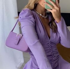 Moda Ulzzang, Mode Dope, New Year Look, Lilac Aesthetic, Daphne Blake, Purple Vibe, Lavender Aesthetic, Aesthetic Purple, Purple Outfits