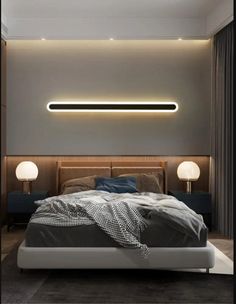 Nordic Led Flush Wall Sconce In Warm/White Light - Elongated Bar Design 16/23.5/31.5 W Acrylic Stripped Wall, Led Wand, Long Walls, Wall Lamps Bedroom, Mode Design, Room Lamp, Living Room Decor Modern, Led Wall Lamp, Wall Mounted Light