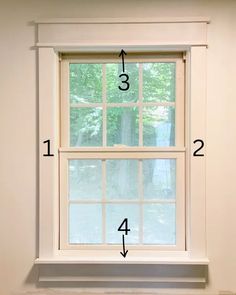 an image of a window with numbers on the side and four different windows in front