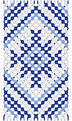 a blue and white pattern with circles on it