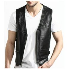 Men Motorcycle Fashion Leather Vest Men Motorcycle Fashion Leather Vest Features: r Jacket Hunt Shipping Policy: Jacket Hunt partners with DHL FedEx UPS And USPS to provide our valued international customers (outside the United States and Canada) DHL shipping. DHL cannot ship to international P.O. Box Addresses. All international and Canadian orders require a verifiable physical shipping address. We are unable able to ship through alternate couriers at this time. International Shipping Rates: In